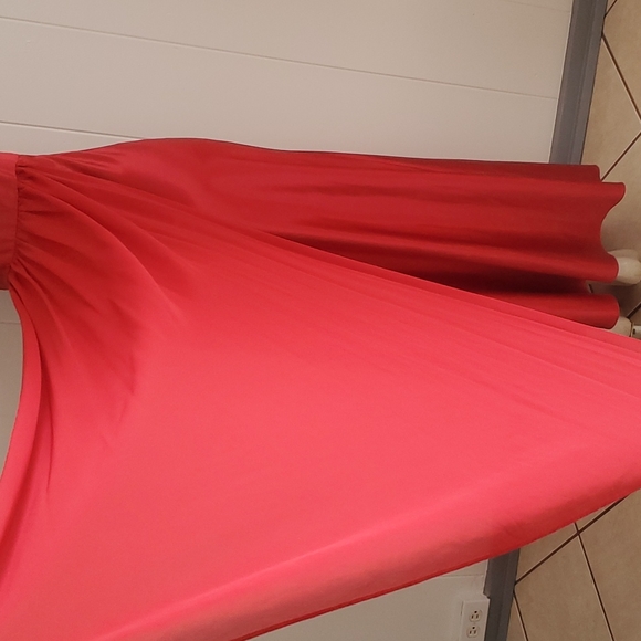 Maria Bonita Long Spaghetti Strap Dress Red Small - Picture 8 of 10